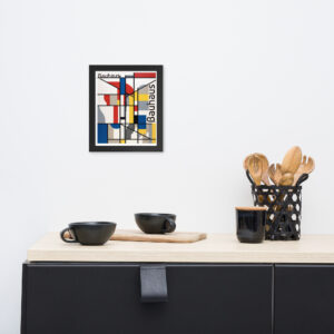 Bauhaus. Framed poster