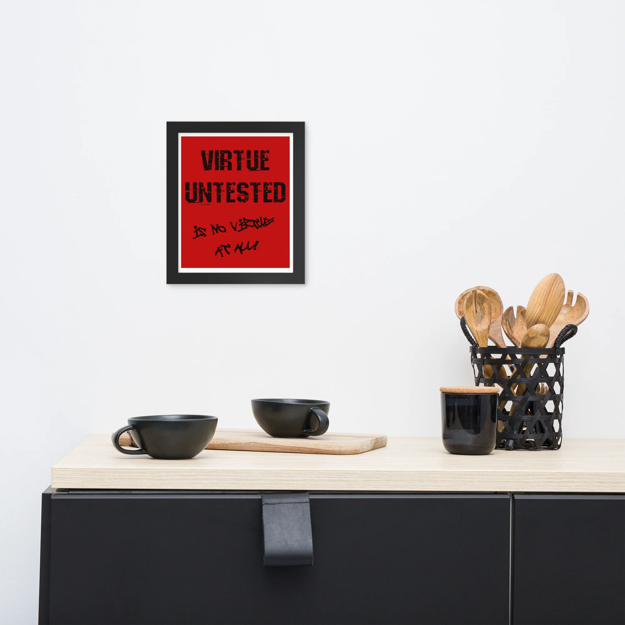 Framed poster
